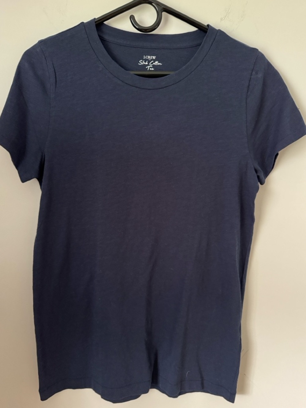 🆕 J. Crew Factory Slub Cotton Crewneck Tee - Navy - Medium